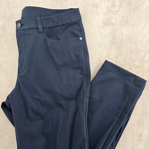 Lululemon Commission Pant Men 34 Navy ABC Slim Fit Warpstreme Preppy